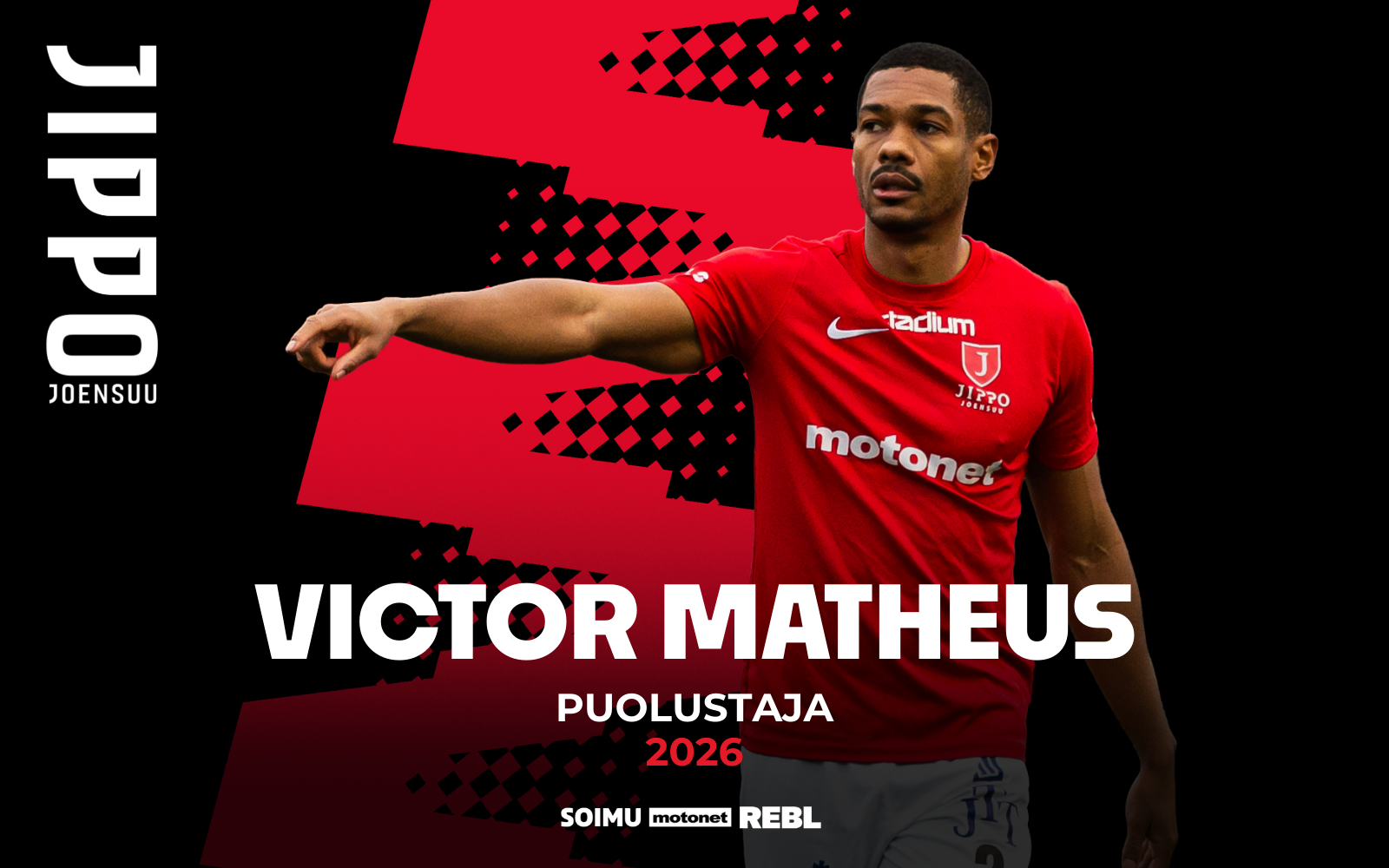 Victor Matheus palaa Jippoon - "Joukkuepelaaja, joka antaa aina kaikkensa yhteisen edun eteen"