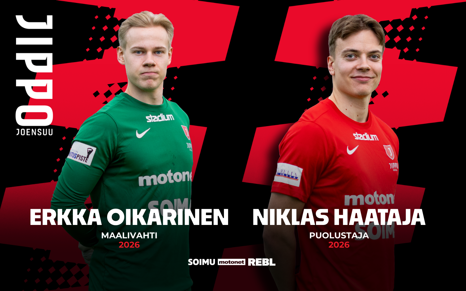 Niklas Haataja ja Erkka Oikarinen jatkavat Jipossa kaudella 2026