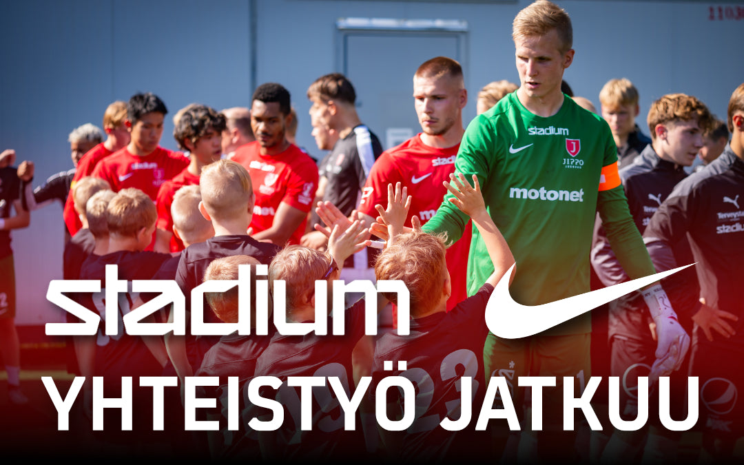 JIPPO jatkaa yhteistyötä Stadiumin ja Niken kanssa