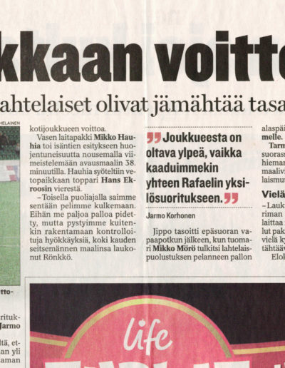 19.9.2011 FC Lahti niukkaan voittoon Jiposta