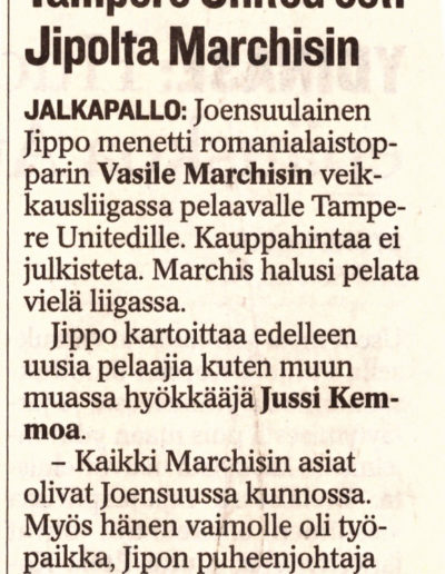 Tampere United osti Jipolta Marchisin